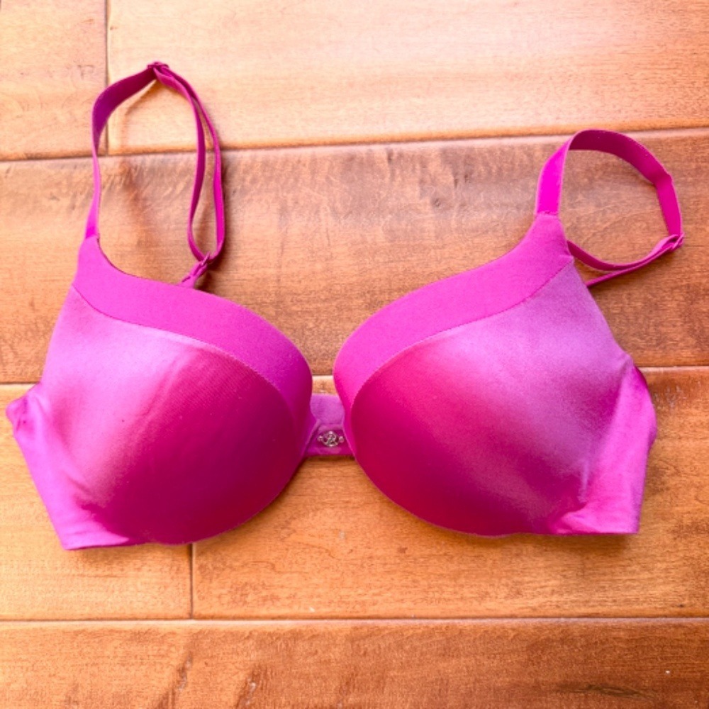 Victoria's‎ Secret Push-Up Underwire Bra 34B Magenta Pink